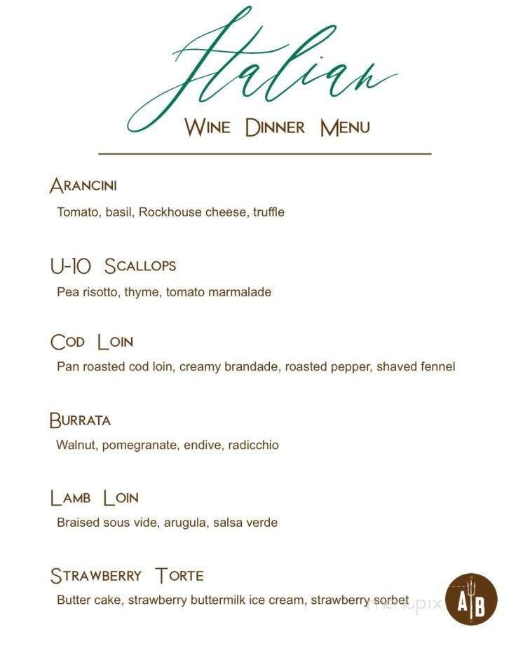 Menu page 1