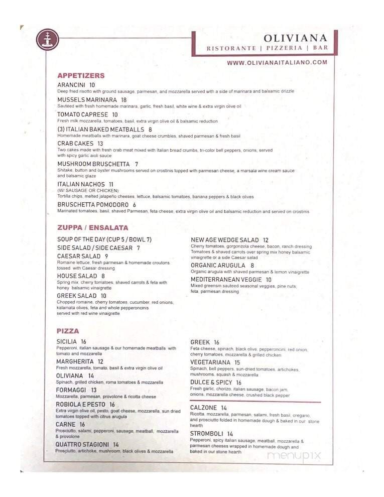 Menu page 1