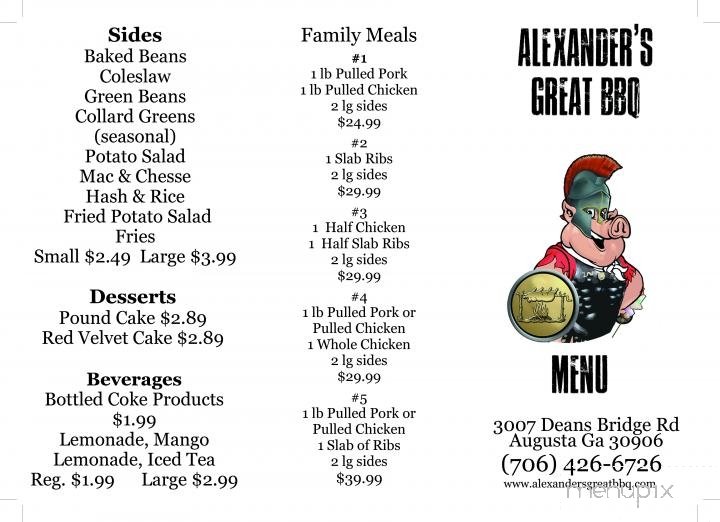 Menu page 2
