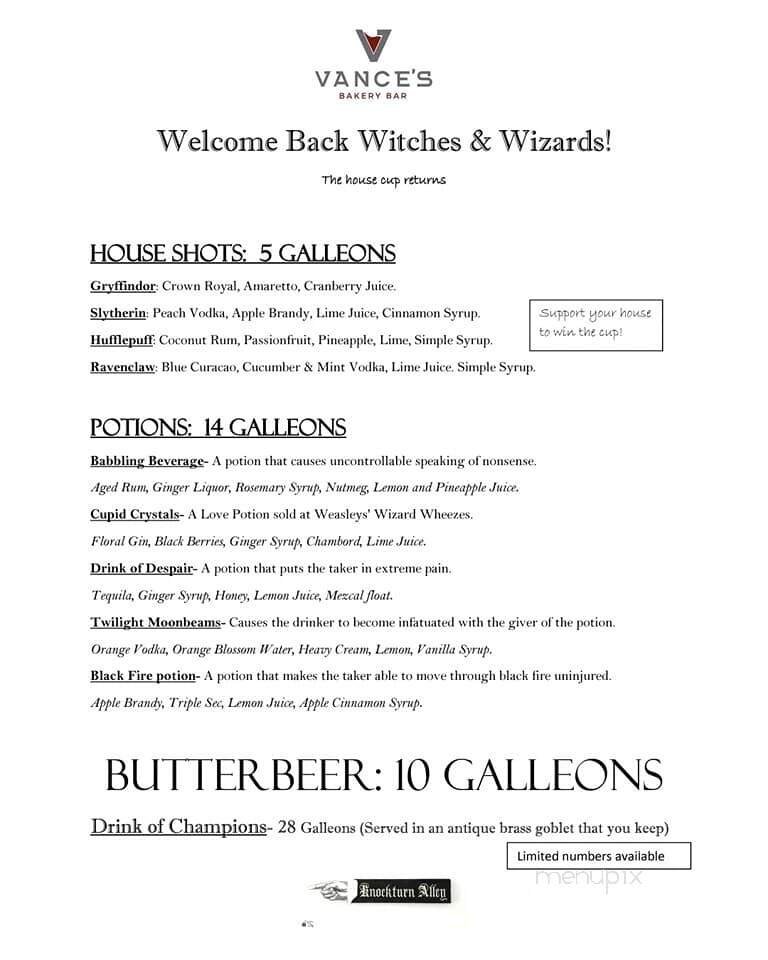 Menu page 1