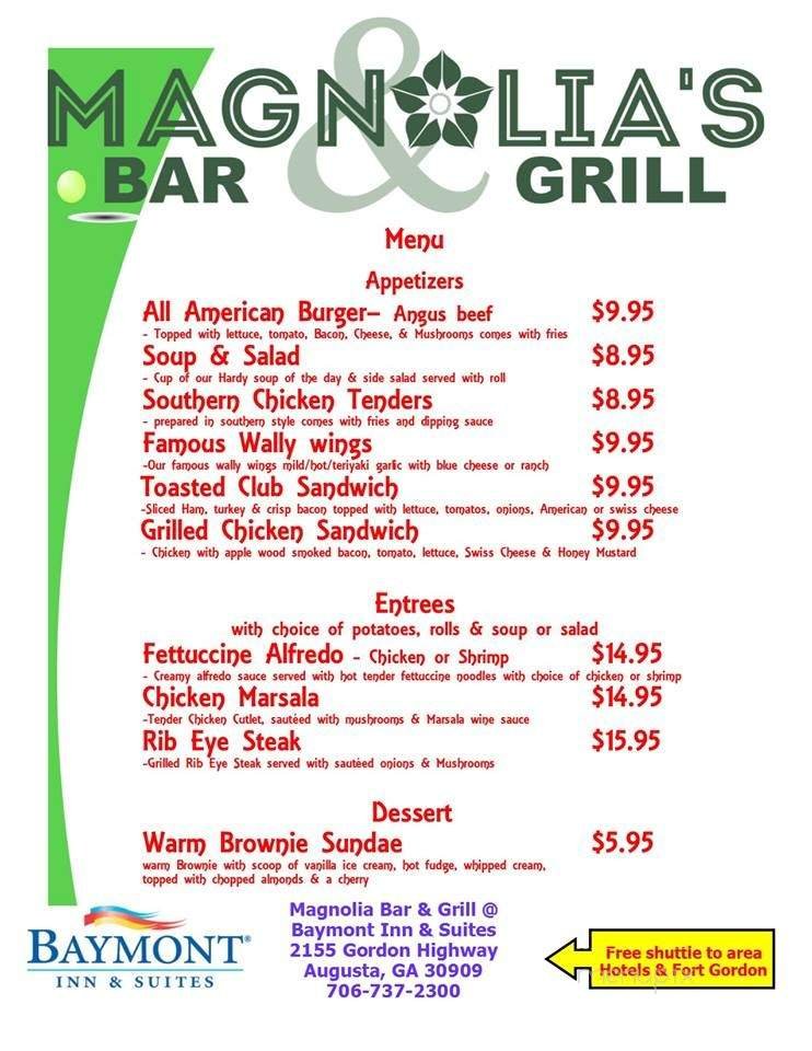 Menu page 1