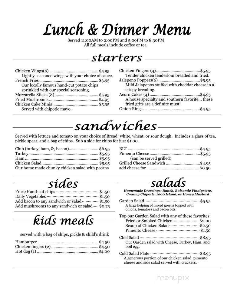 Menu page 2