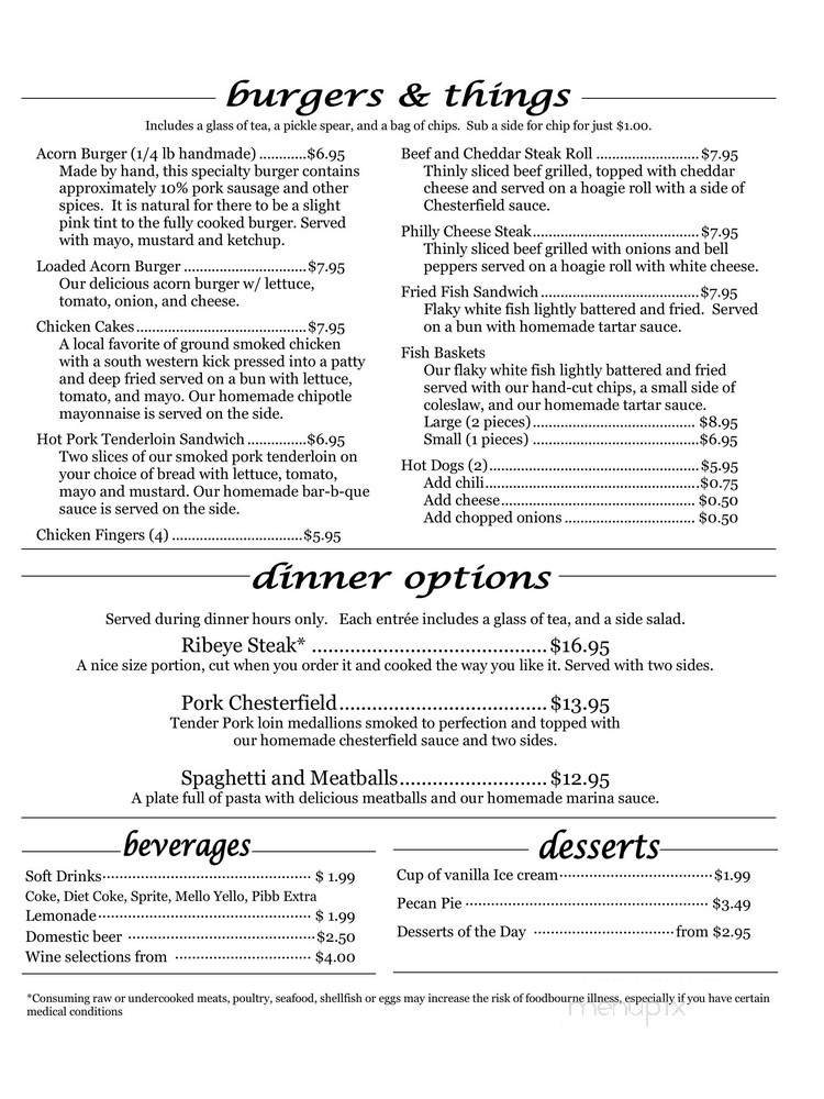 Menu page 3