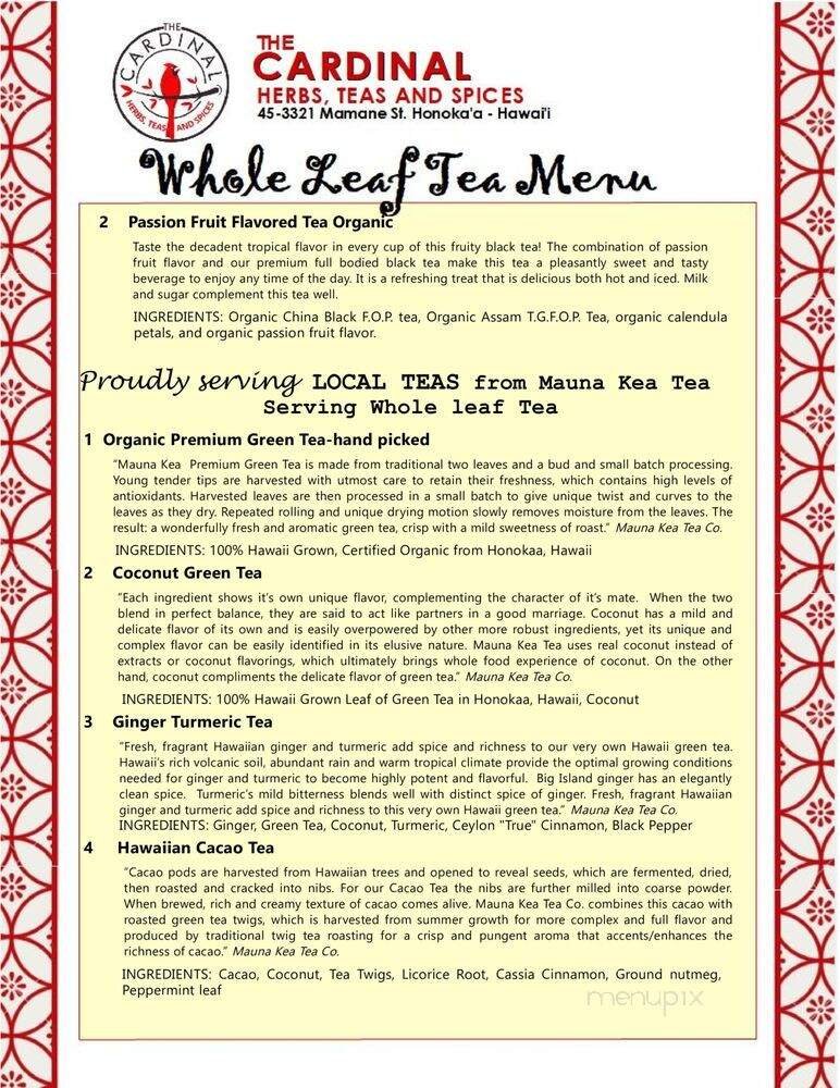 Menu page 1