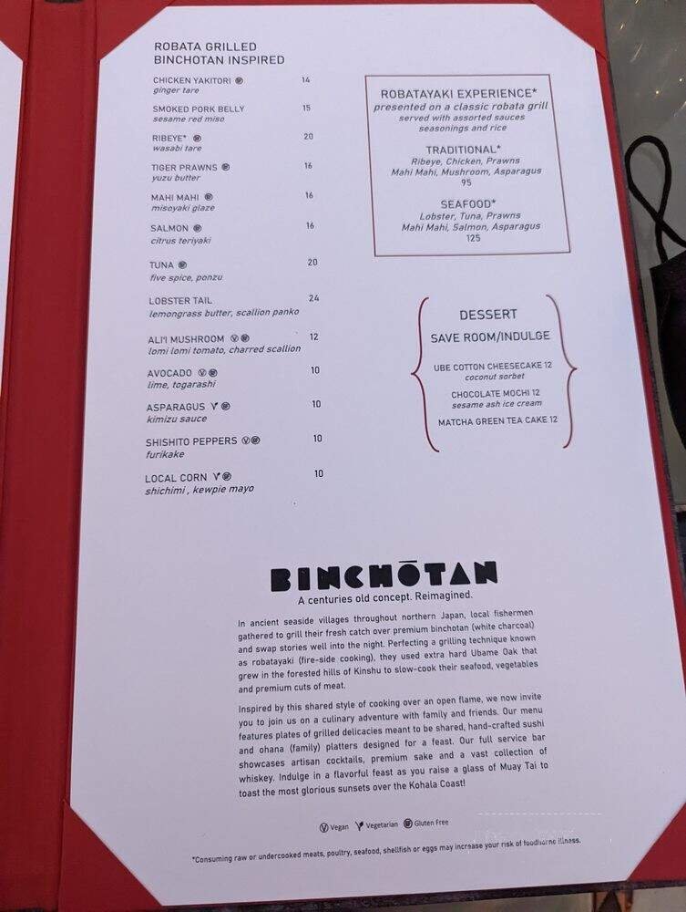 Menu page 1