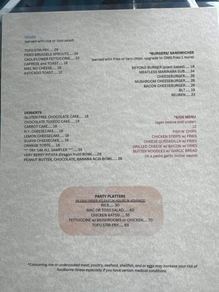 Menu page 2