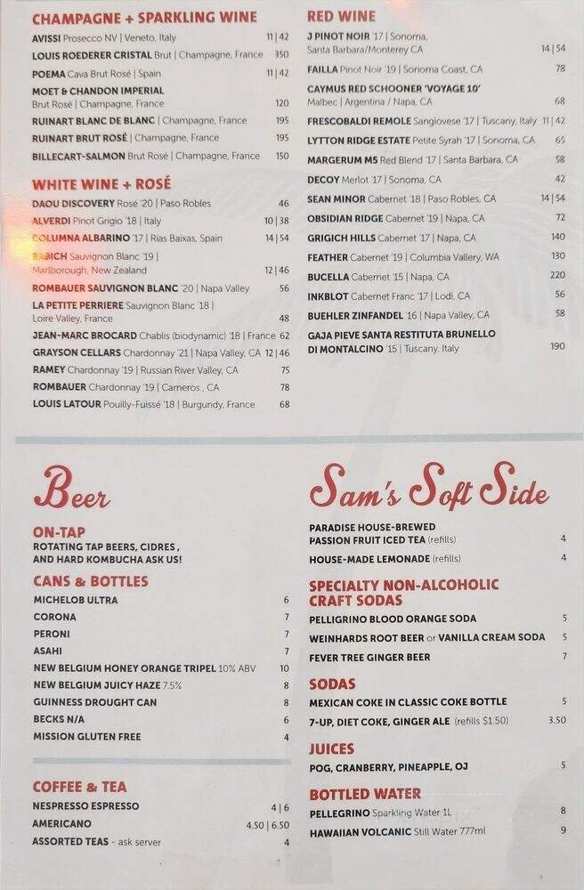 Menu page 2