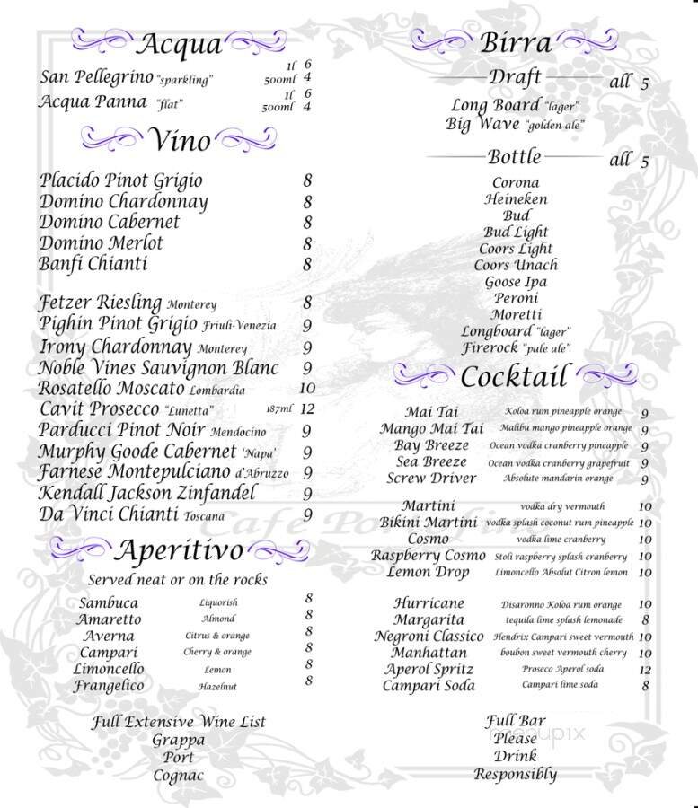 Menu page 1