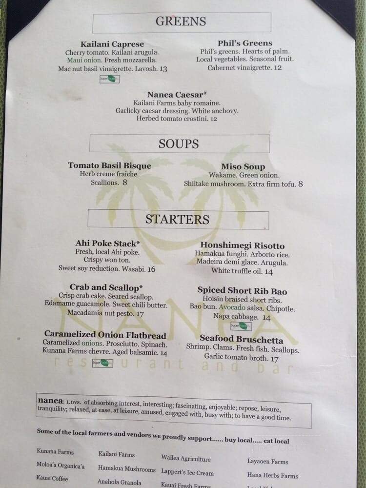 Menu page 2