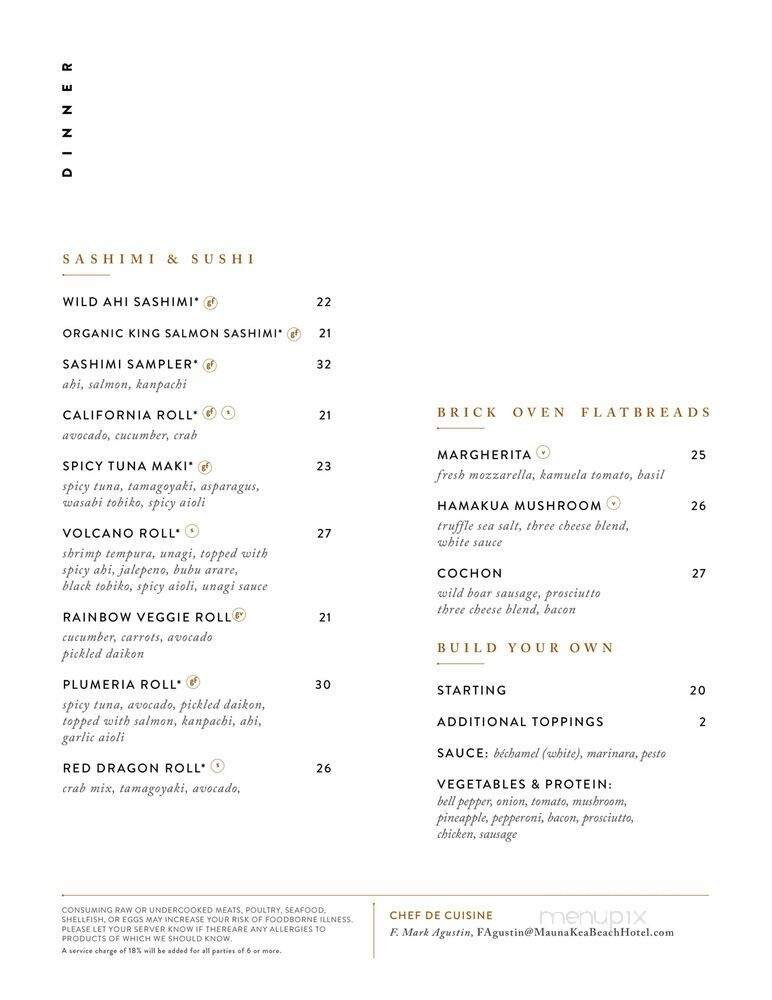 Menu page 1