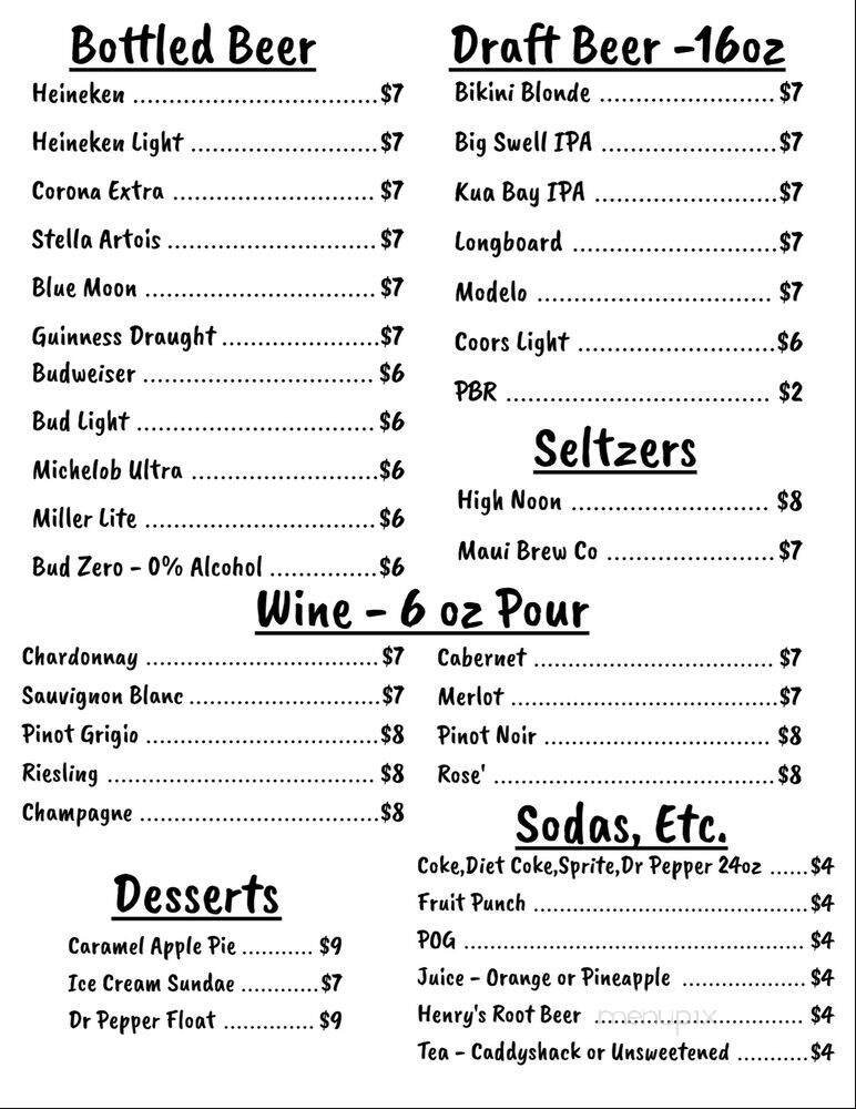 Menu page 2