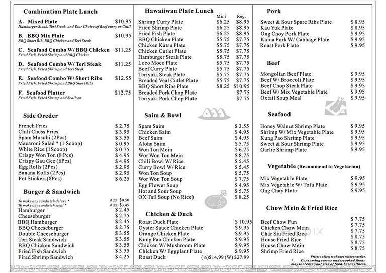 Menu page 2