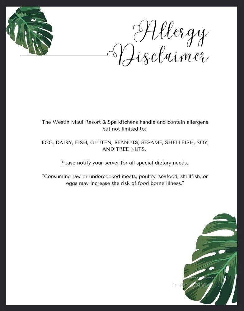 Menu page 1
