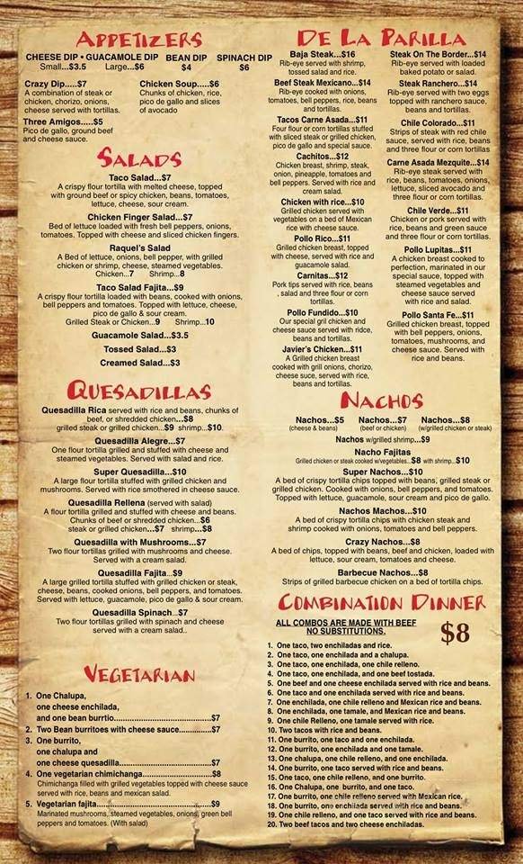 Menu page 2