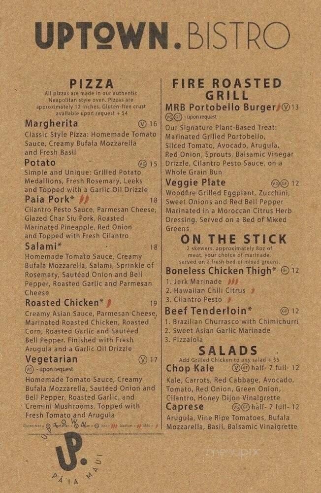 Menu page 1