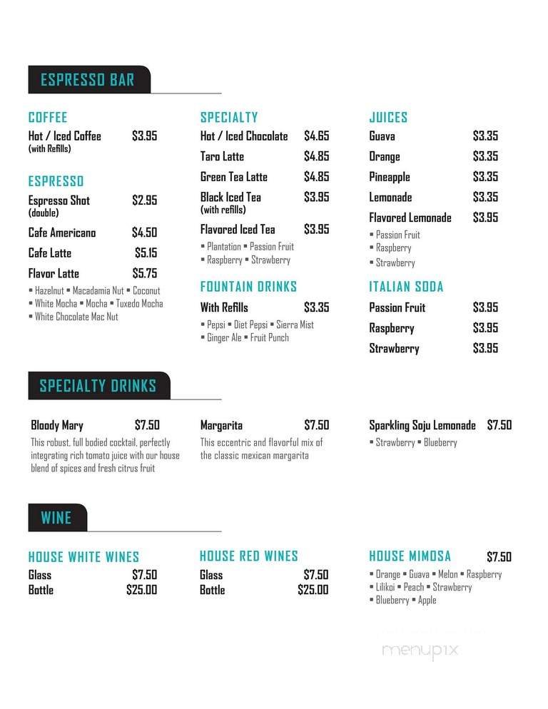 Menu page 1