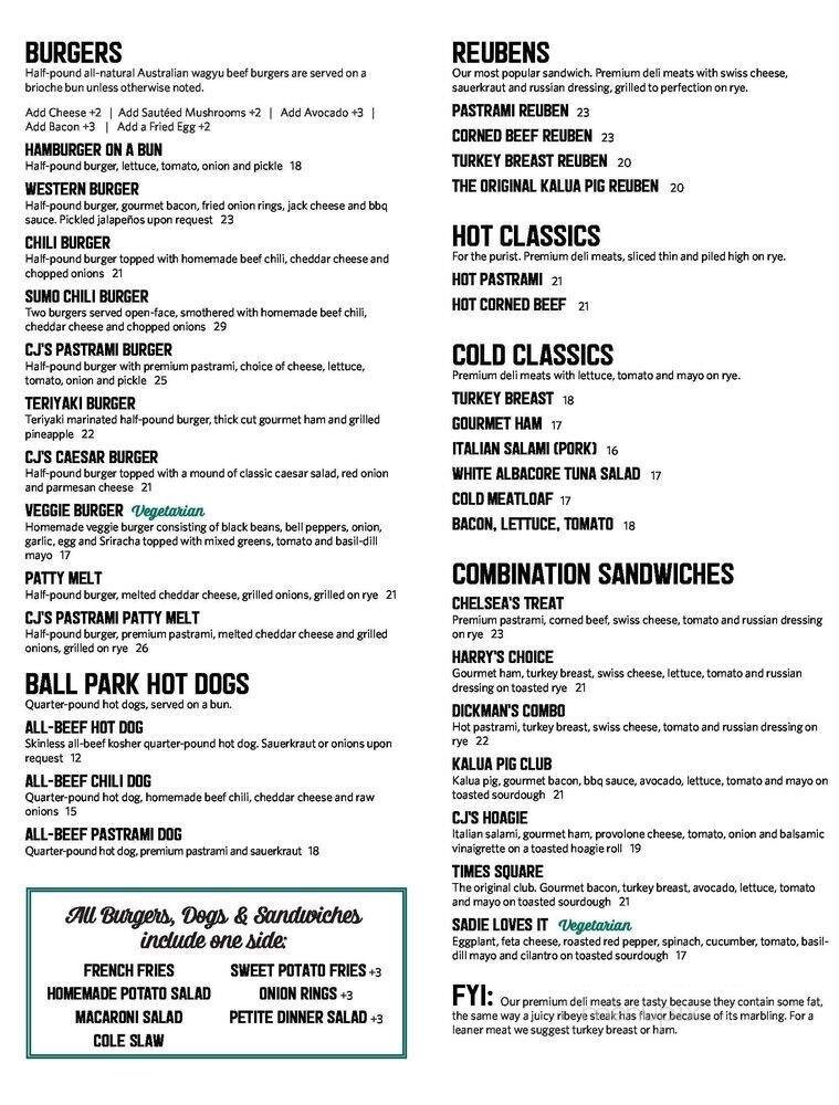 Menu page 2