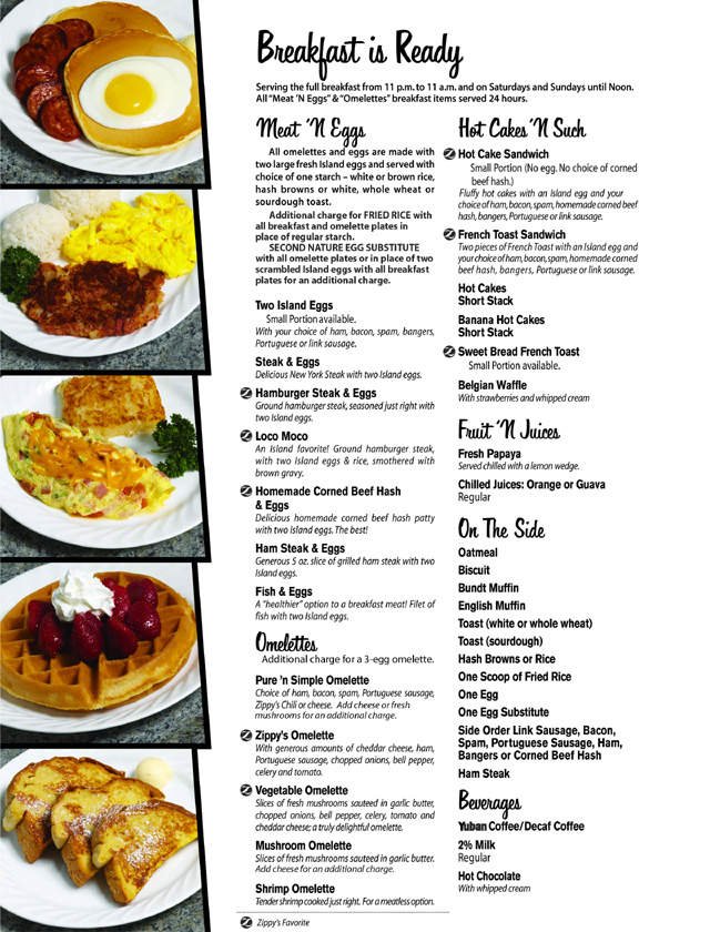 Menu page 1