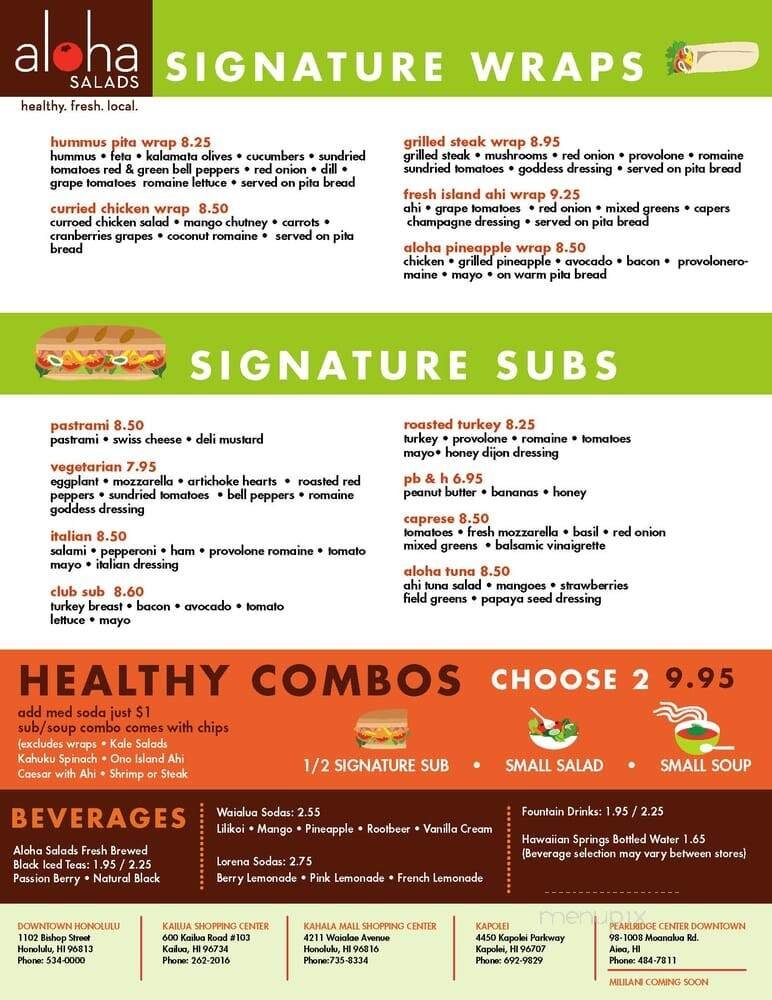 Menu page 2