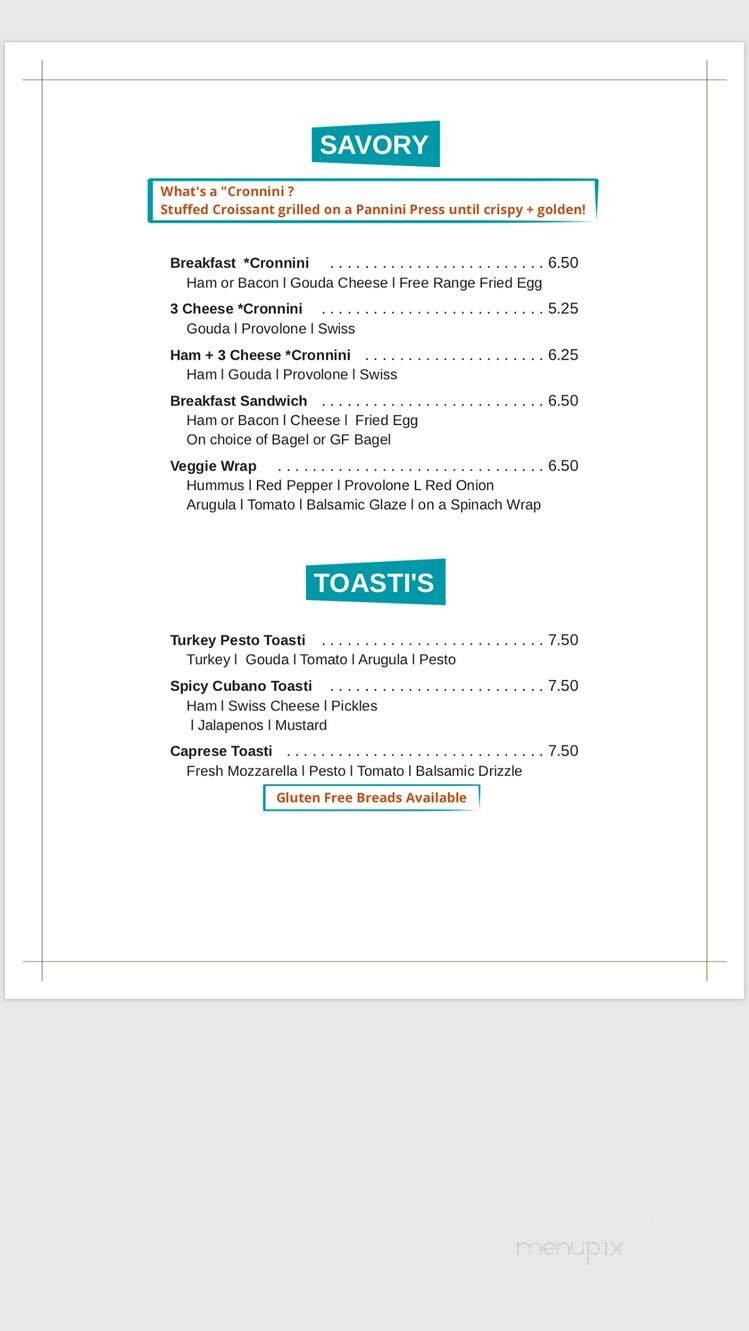 Menu page 1