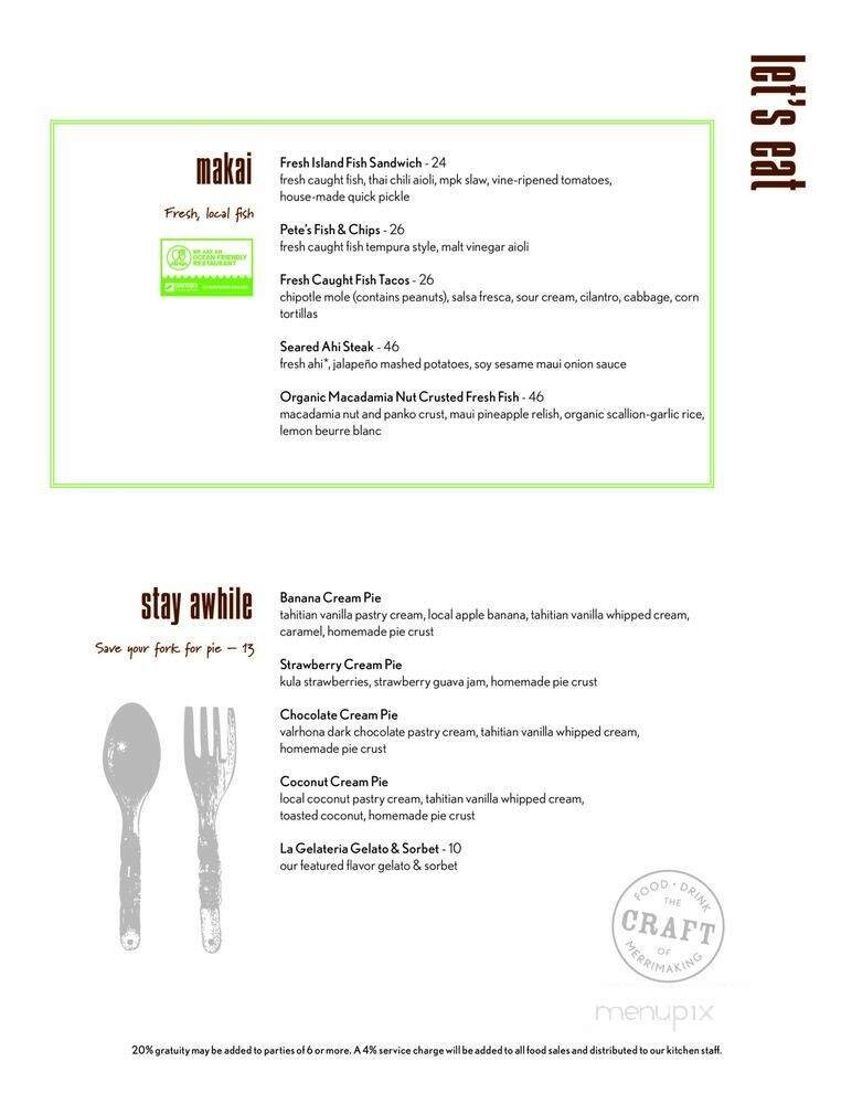 Menu page 2