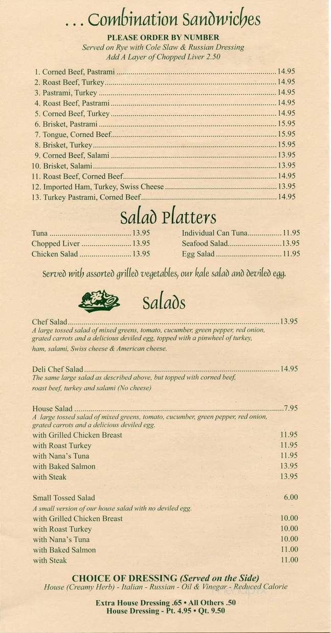 Menu page 2