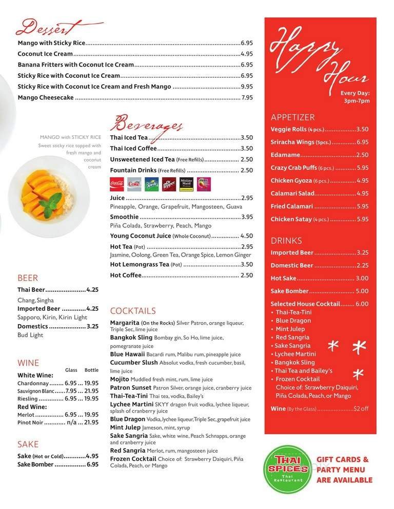 Menu page 7