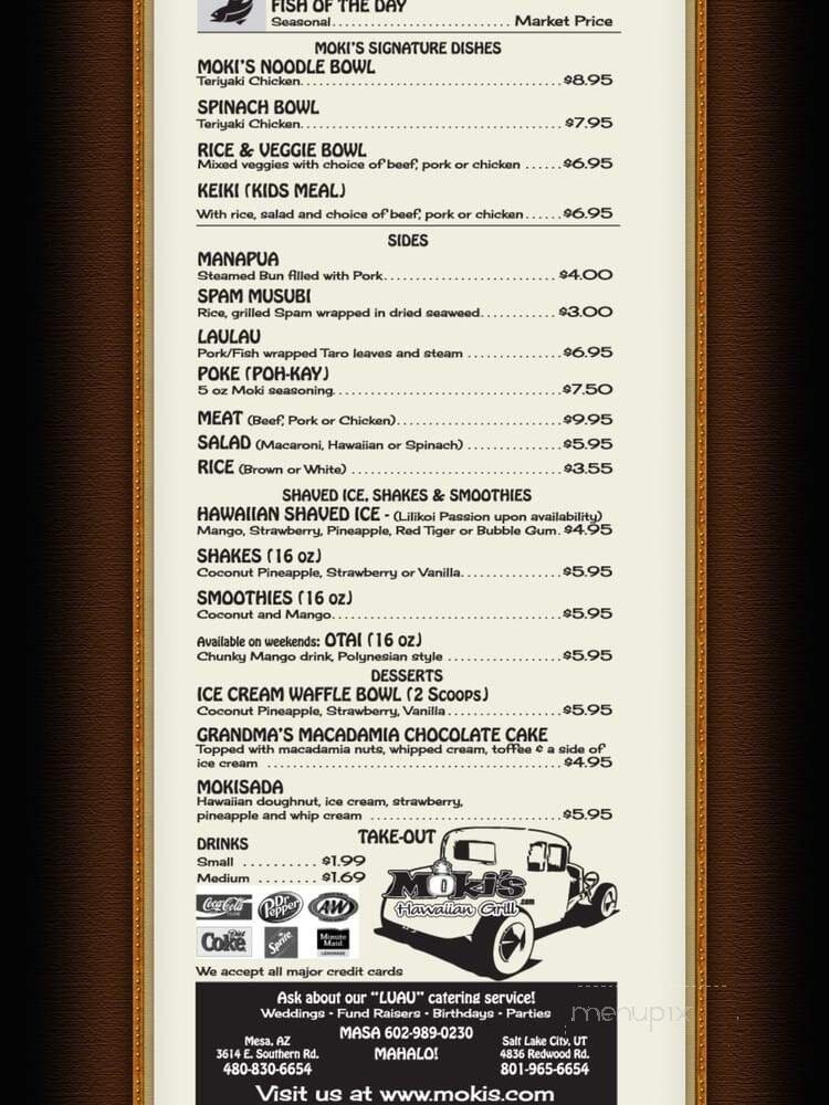 Menu page 2