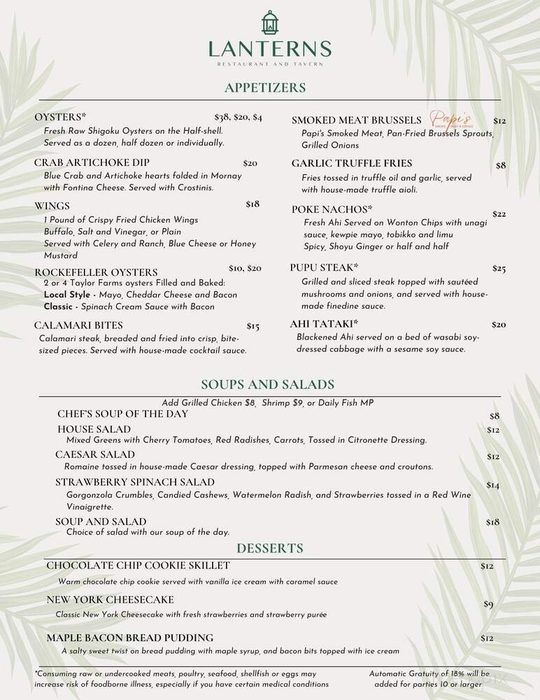 Menu page 2