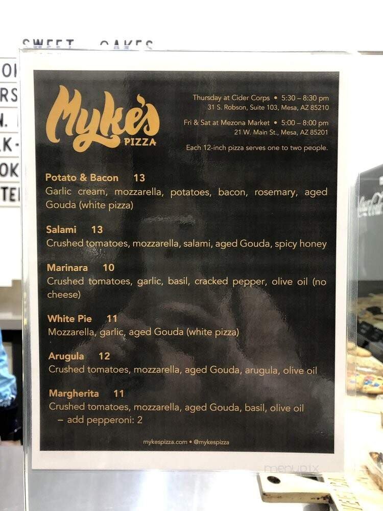 Menu page 1