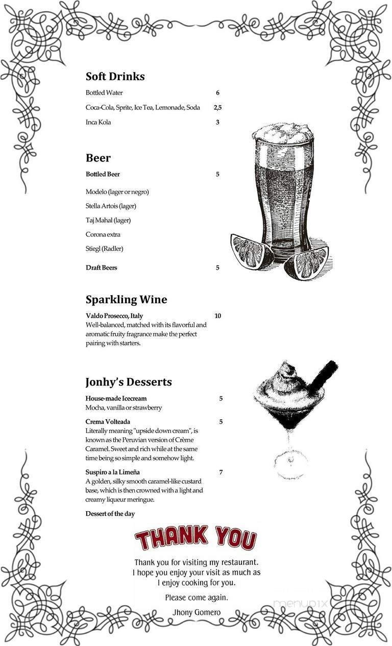 Menu page 2