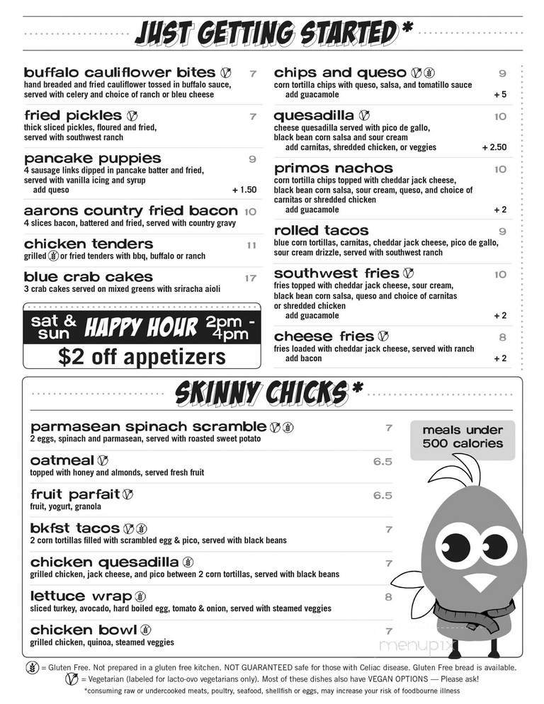 Menu page 2