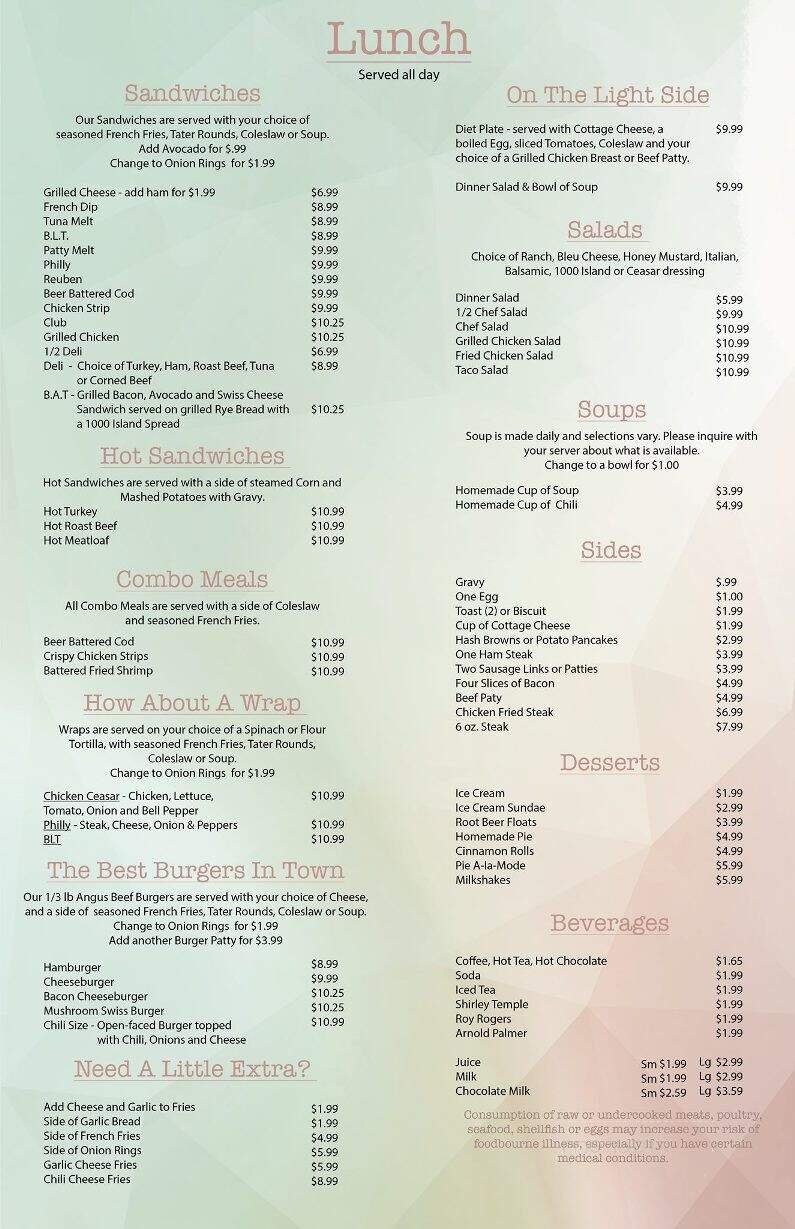 Menu page 2