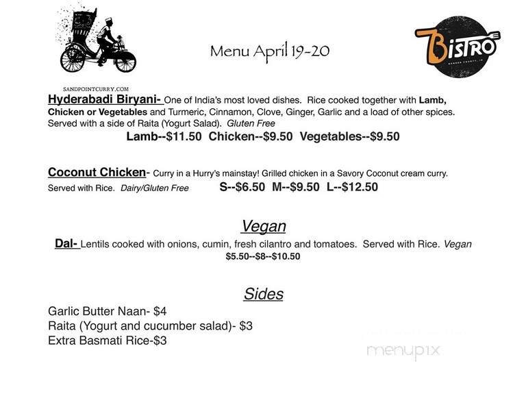 Menu page 1