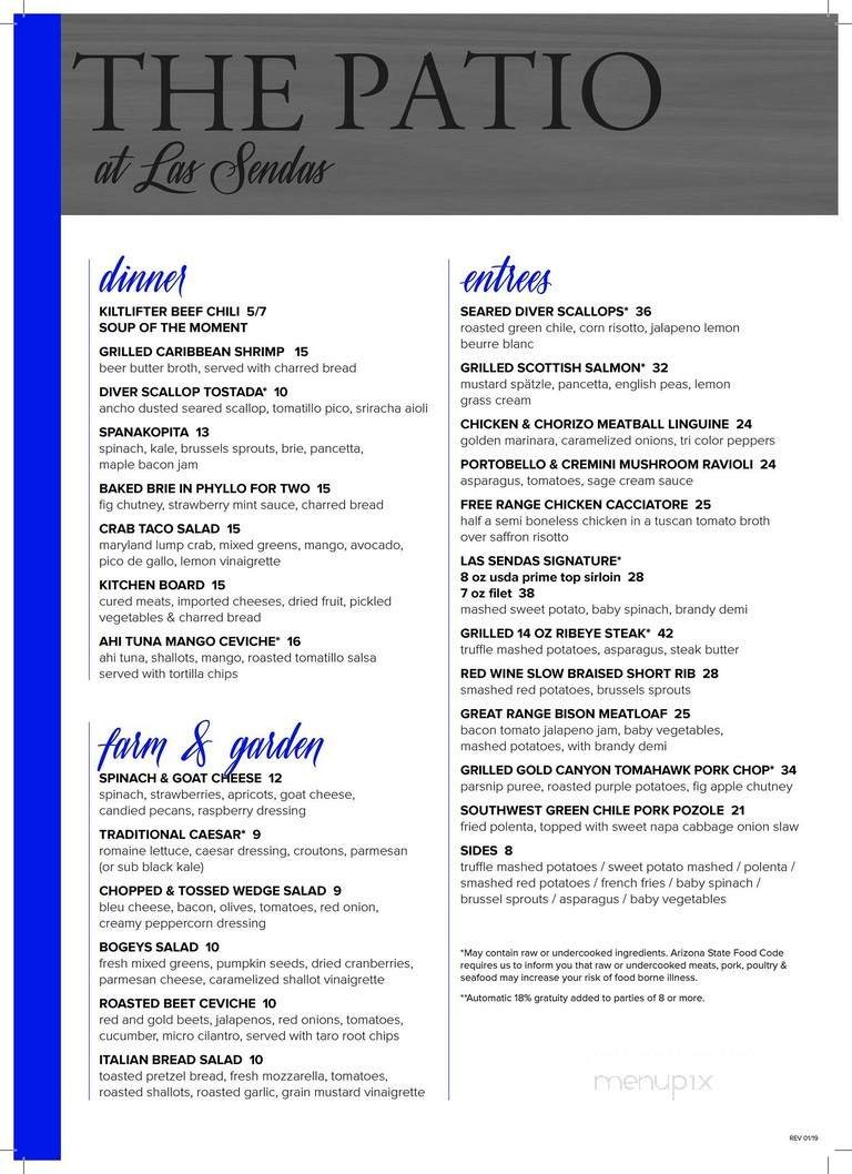 Menu page 1