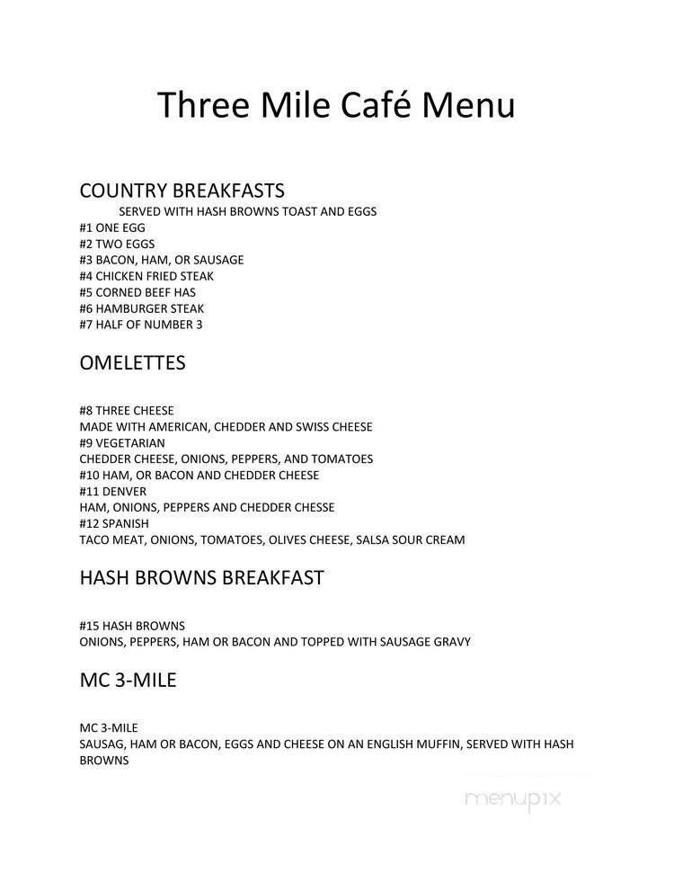 Menu page 1
