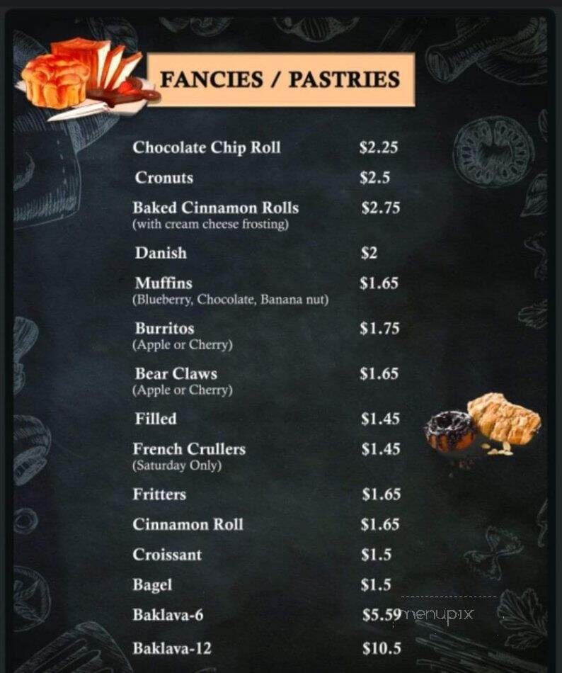 Menu page 1