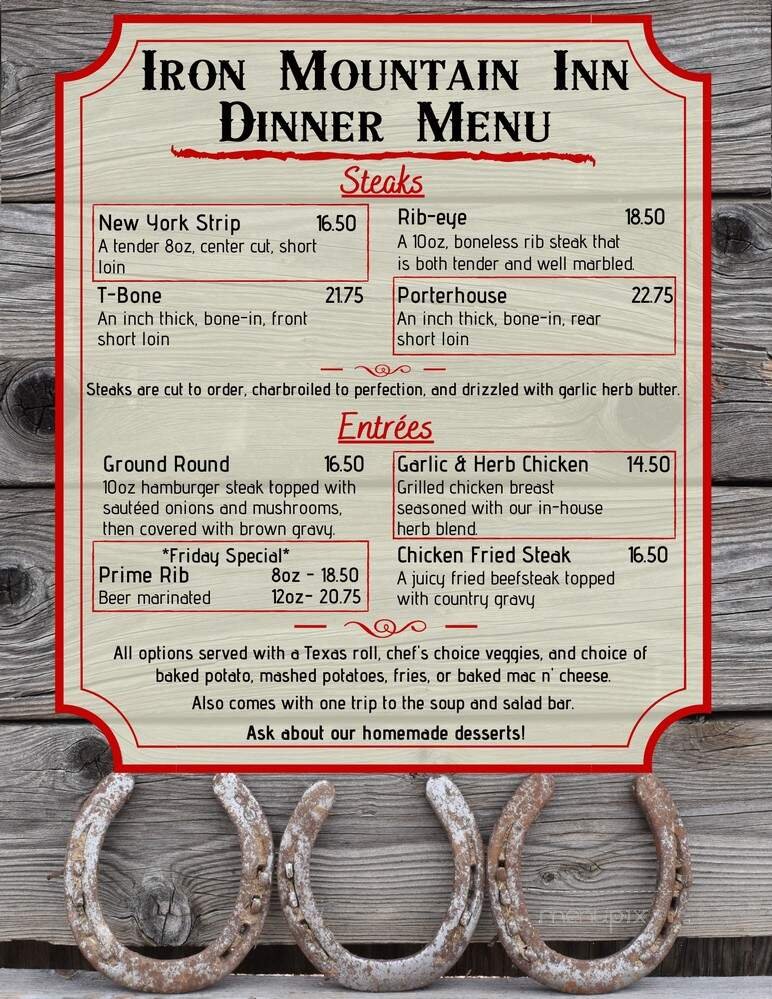 Menu page 1