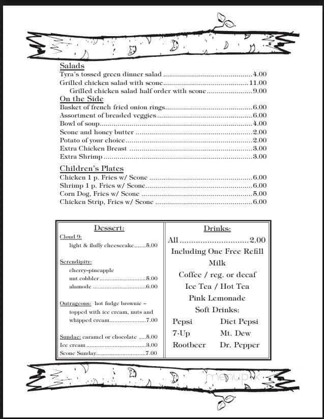 Menu page 1