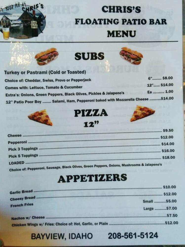Menu page 1