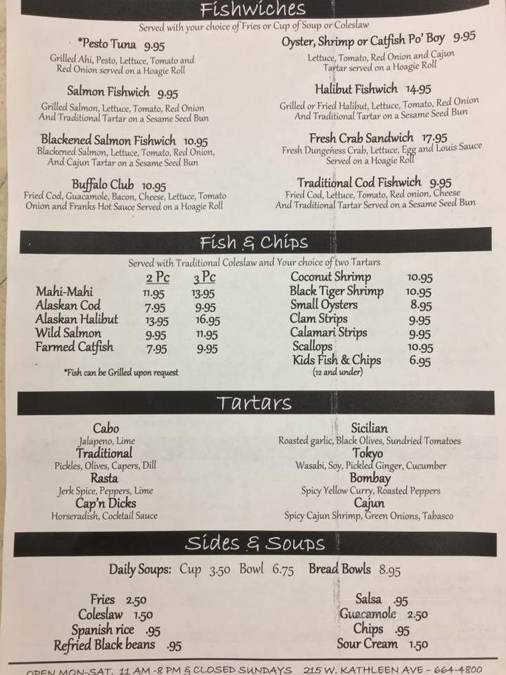 Menu page 1