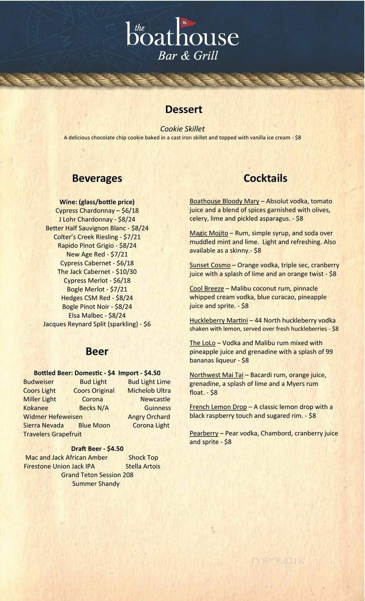 Menu page 2