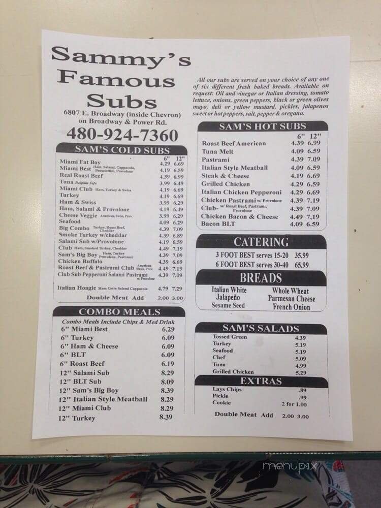 Menu page 2