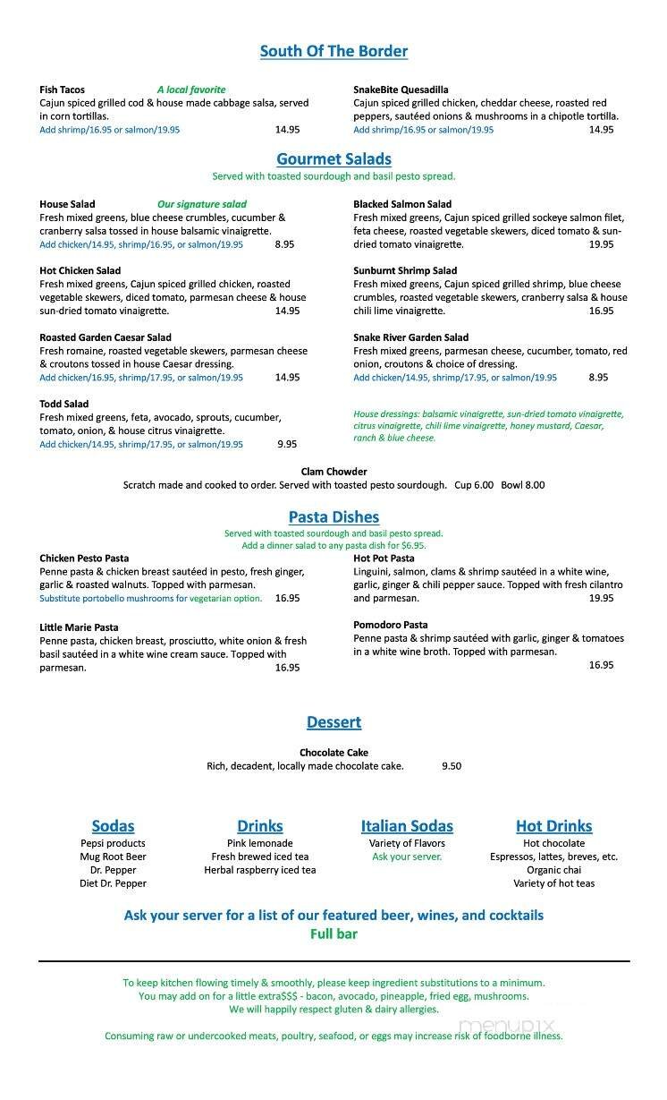 Menu page 2