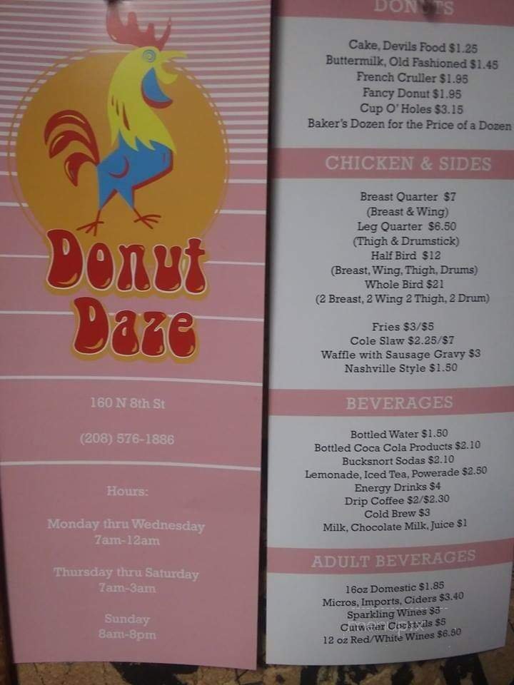 Menu page 1