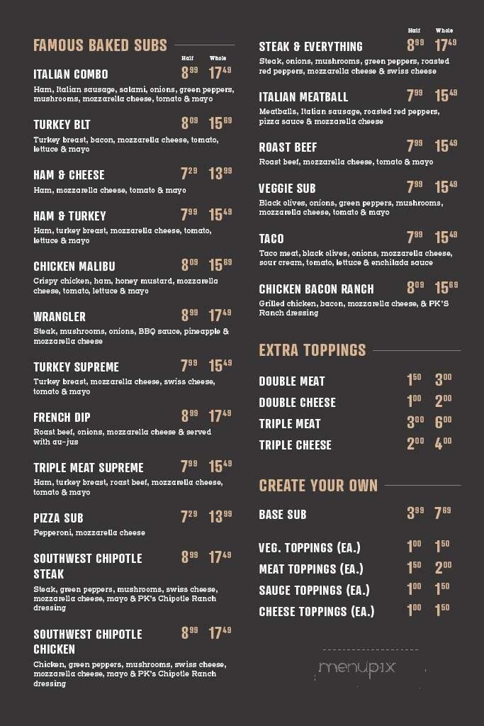 Menu page 2