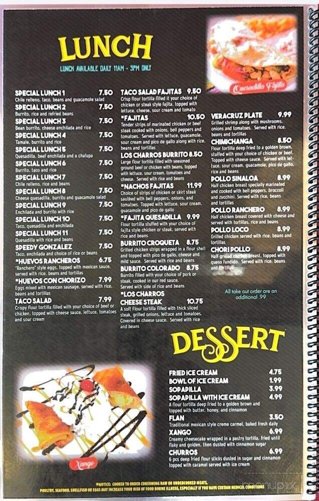 Menu page 2