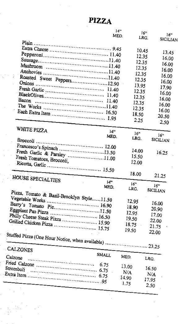 Menu page 2