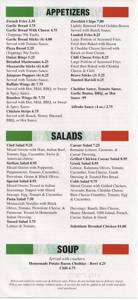 Menu page 2