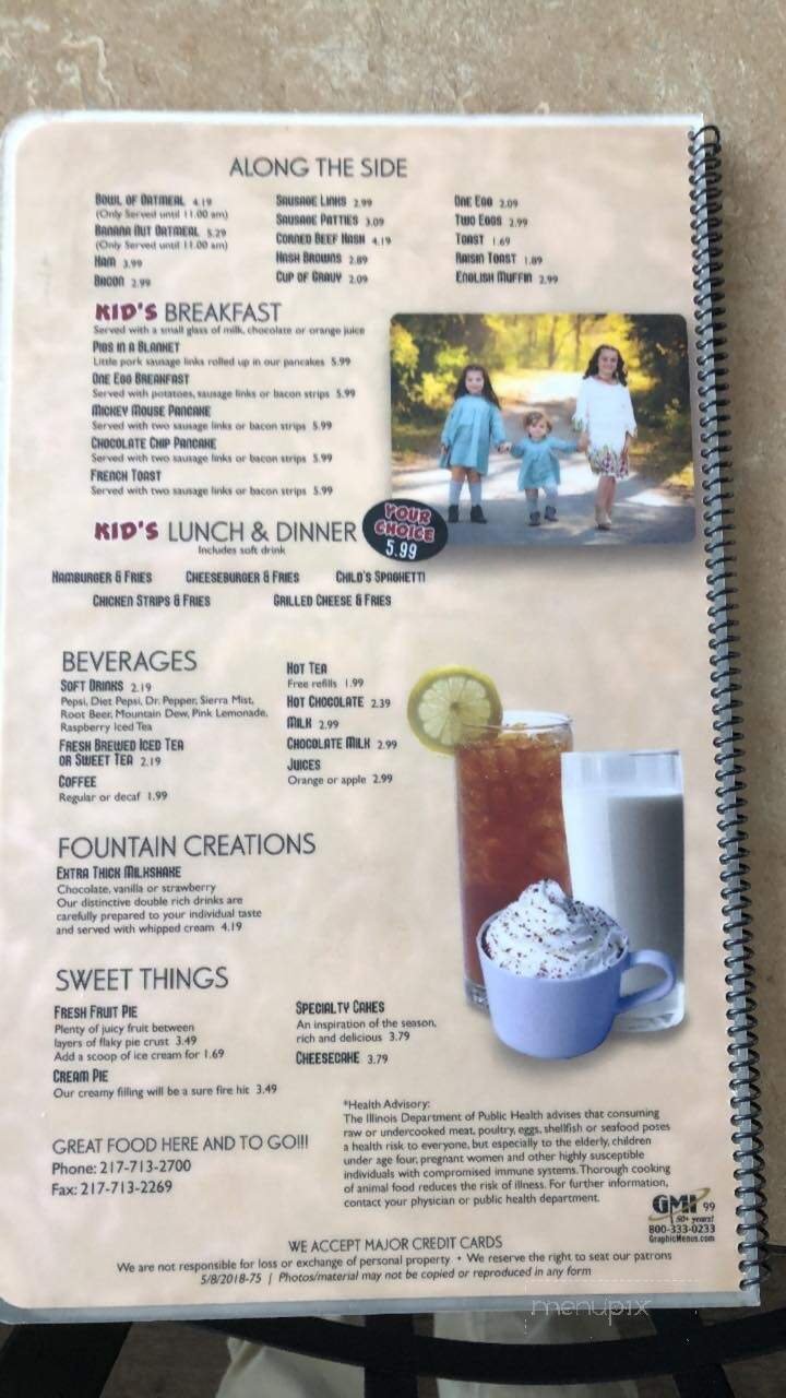 Menu page 1